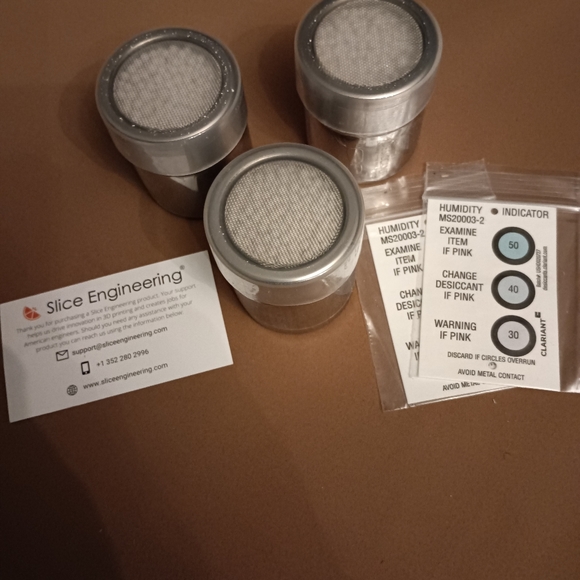Filament drying desiccant